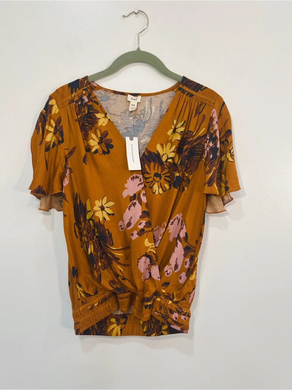 NWT Anthropologie Tiny Venus Knit Wrap Blouse - Picture 5 of 11